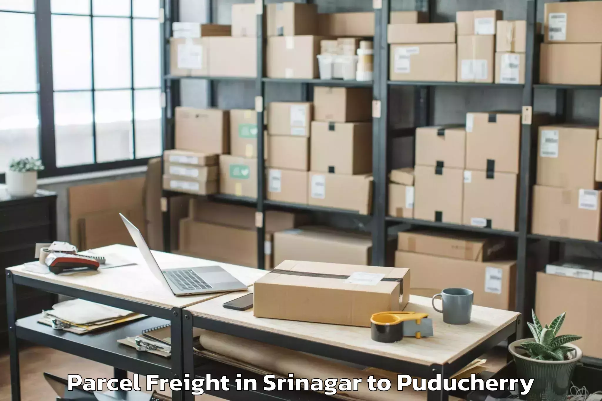 Book Srinagar to Sri Balaji Vidyapeeth Puducher Parcel Freight